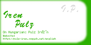 iren pulz business card